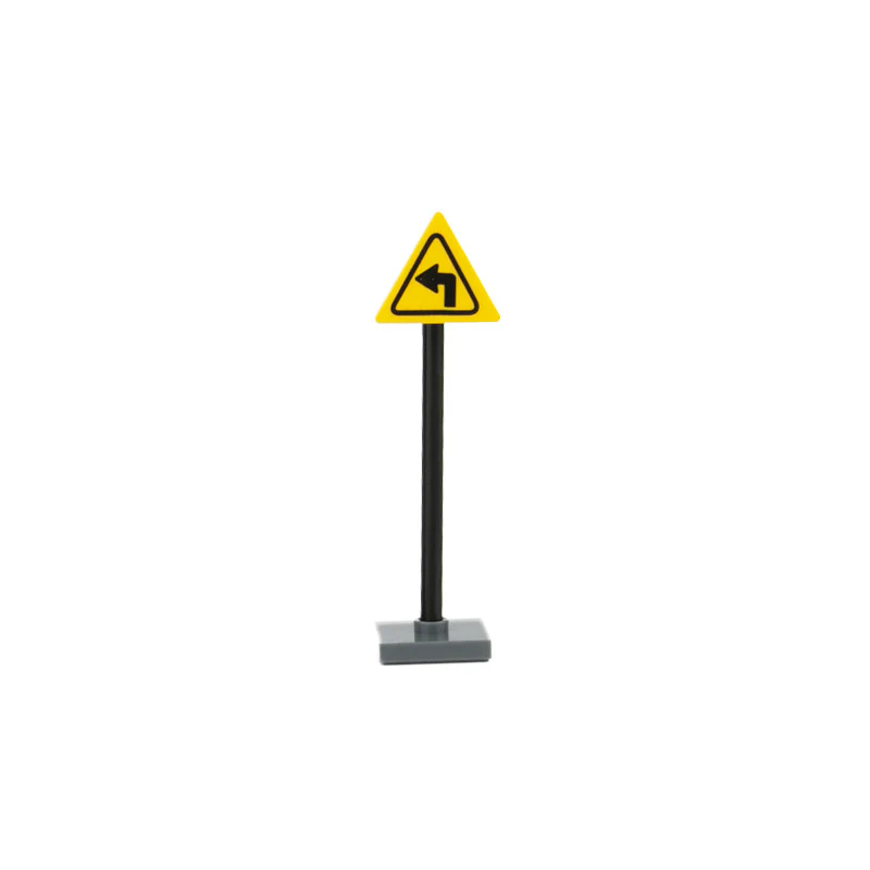 Urban traffic road signs, roadblocks, signals, street lights - Image 23