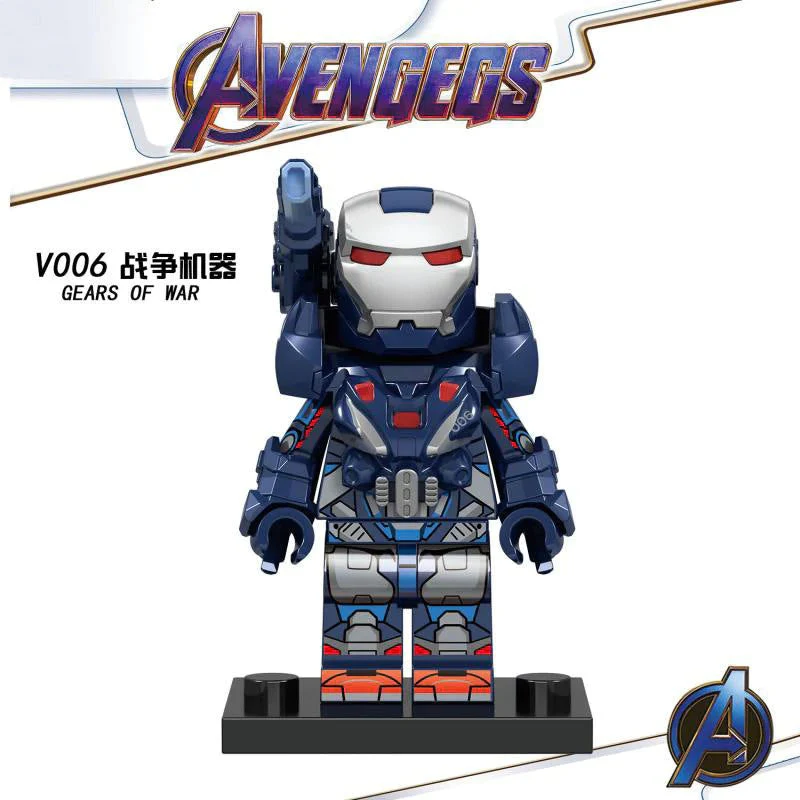 V001-V007 superhero series war machine minifigures - Image 14
