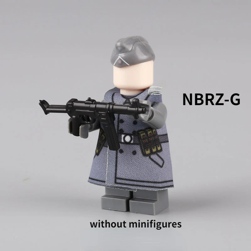 WW2 Military Soldier helmet  Minifigure Weapon Accessories - Image 12