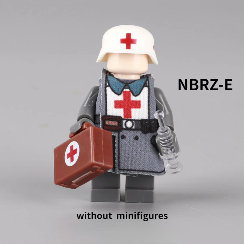 WW2 Military Soldier helmet  Minifigure Weapon Accessories - Image 20