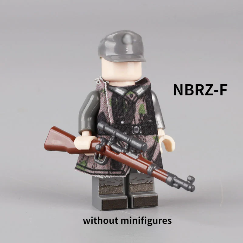 WW2 Military Soldier helmet  Minifigure Weapon Accessories - Image 21
