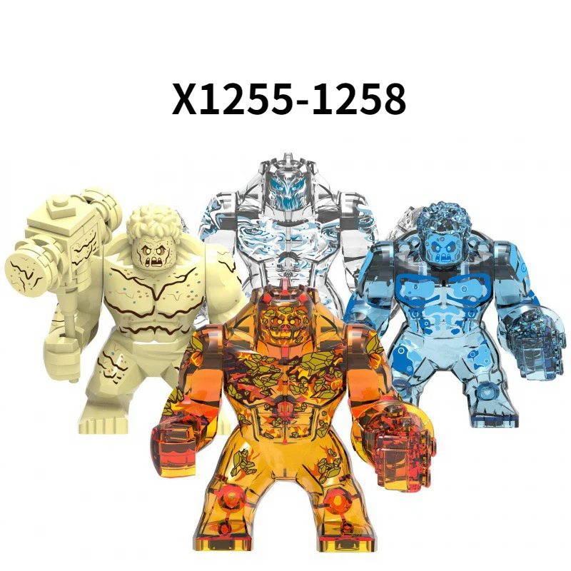 X1255-1258 terroir water and fire element spider man Minifigures