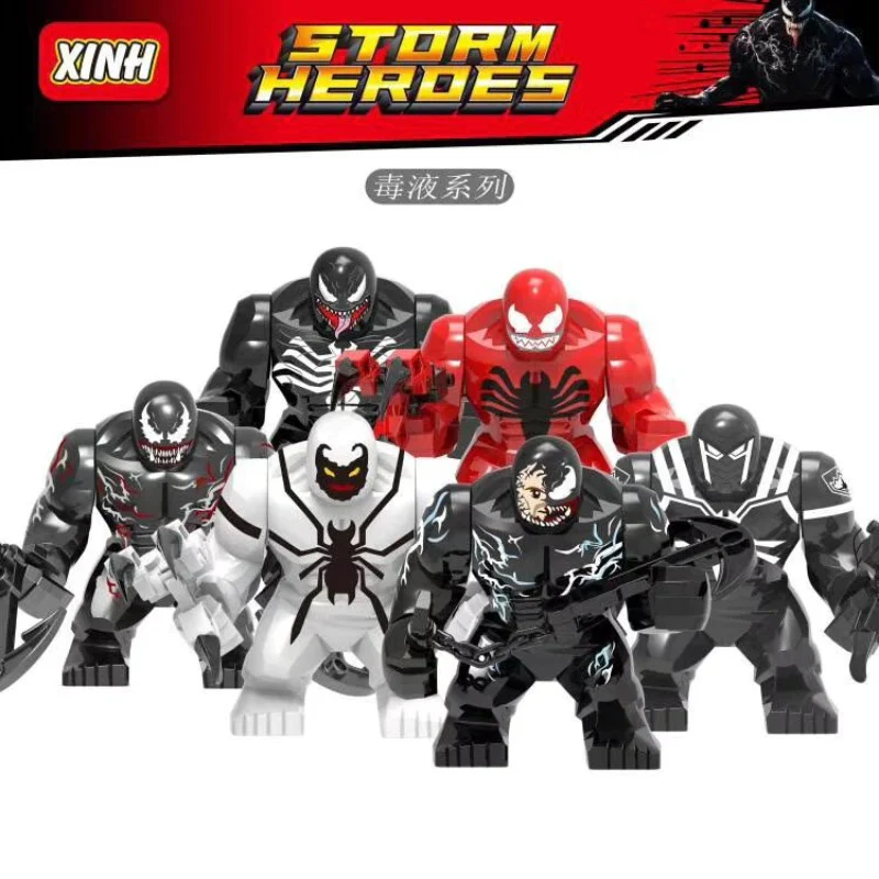 X888 X891 X892 X893 X1047-1049 superhero series venom big minifigures