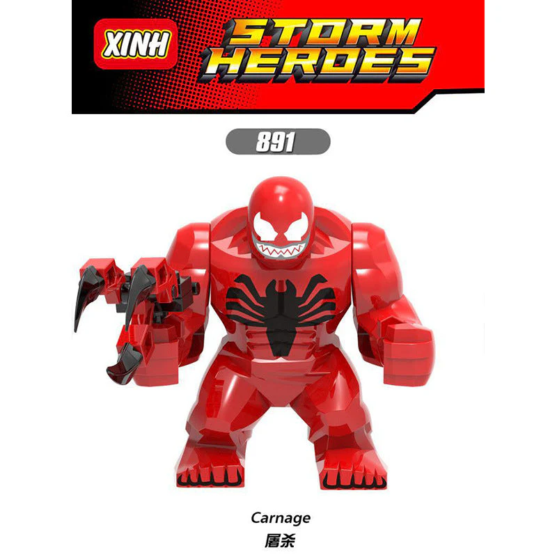 X888 X891 X892 X893 X1047-1049 superhero series venom big minifigures - Image 10