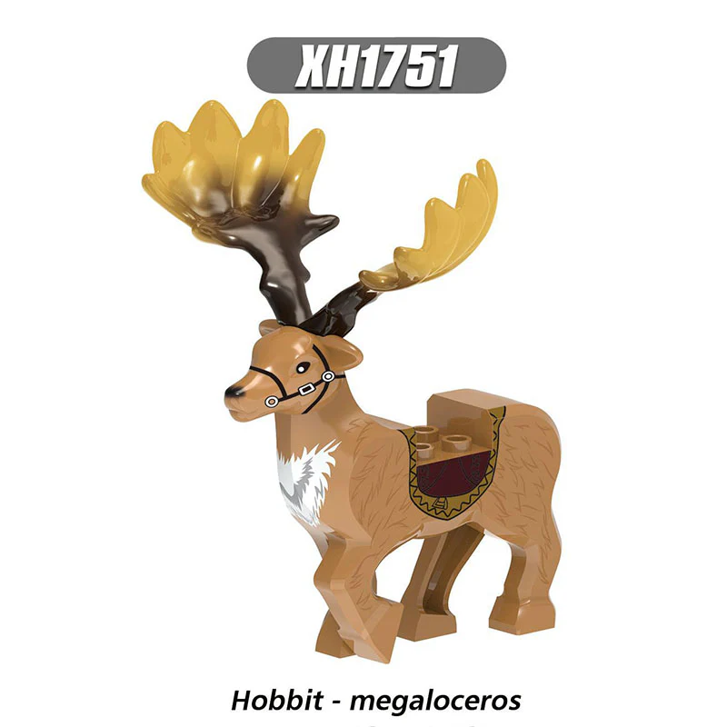 XH1751 XH1752 Hobbit Horned Deer Elf Mount minifigures - Image 4