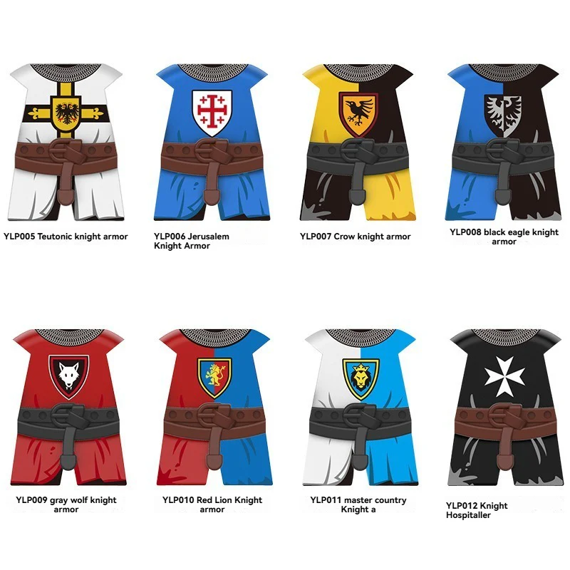 YLP005-012 Medieval Knight Breastplate Accessories Minifigures