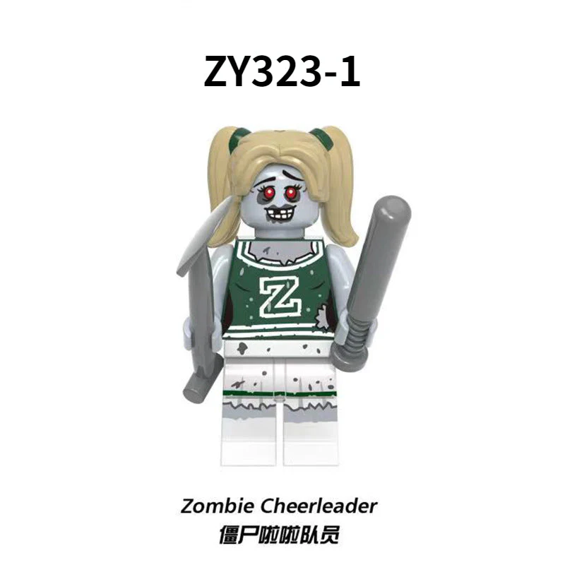 ZY323 Halloween Cemetery Zombie Minifigures - Image 9